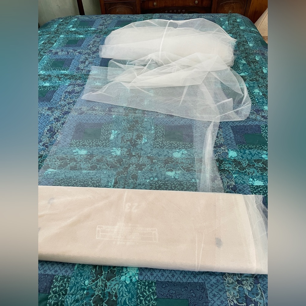 Cream Tulle About 30 Yards